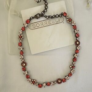 Sorrelli Red and Silver Crystal Necklace